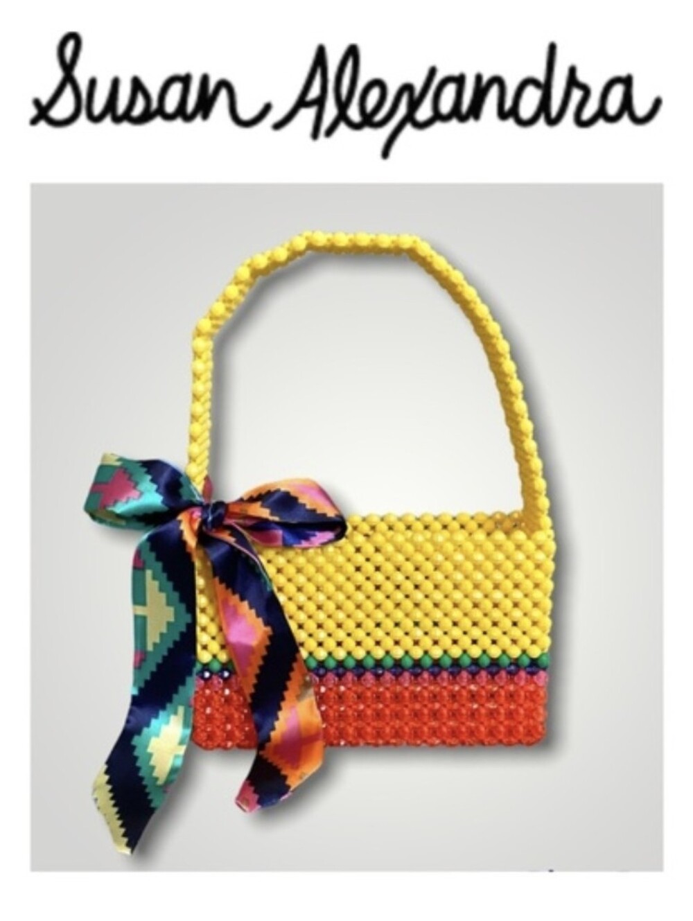 Susan Alexandra Buttercup Beaded Bag